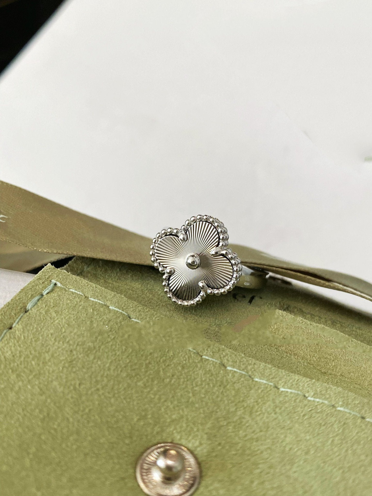 [Agudo  Jewelry]CLOVER SILVER RING