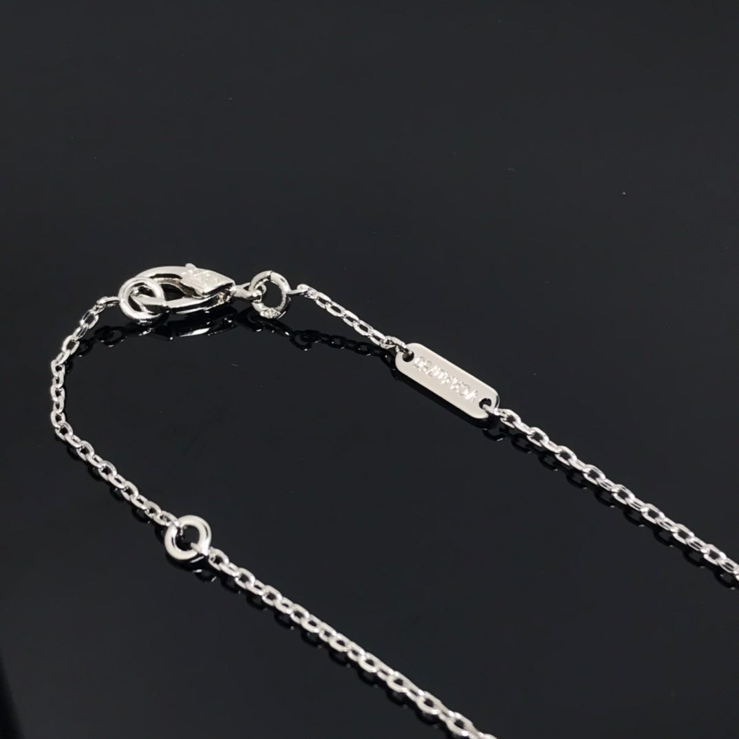 [Agudo Jewelry]CLOVER PIETERSITE SILVER LONG NECKLACE