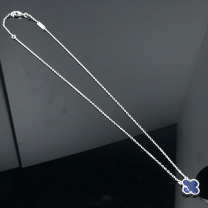 [Agudo Jewelry]CLOVER PIETERSITE SILVER LONG NECKLACE