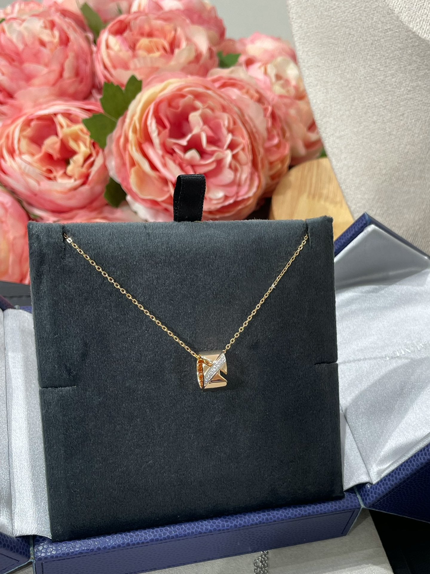 [Agudo Jewelry]LIENS EVIDENCE DIAMOND NECKLACE