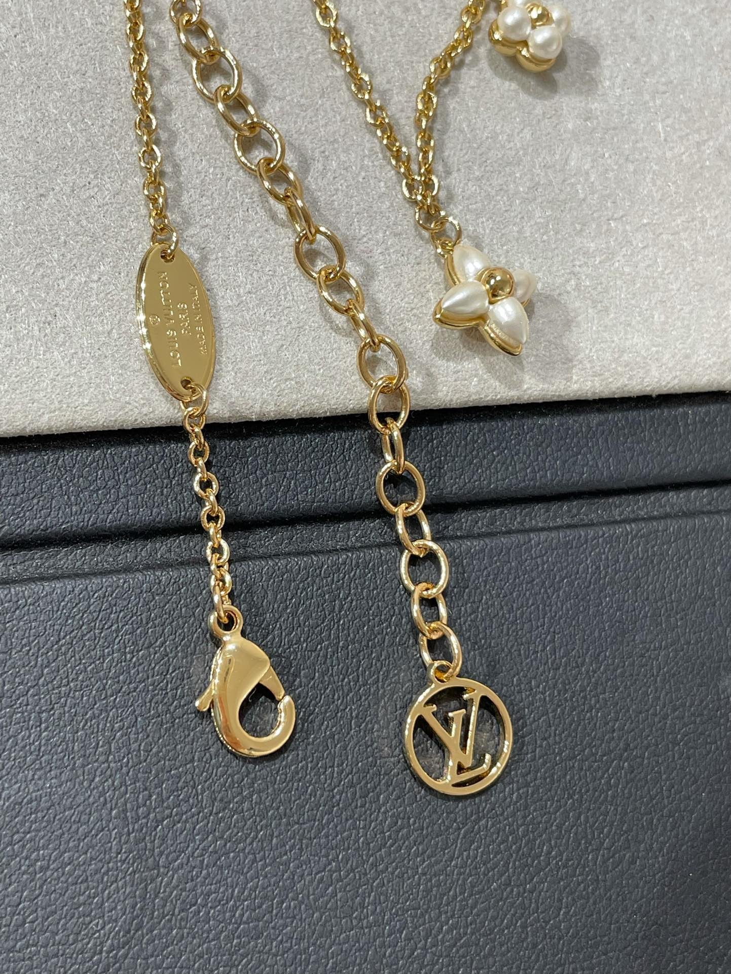 [Agudo Jewelry]LV FLOWERGRAM GOLD MOP DOUBLE ROW NECKLACE