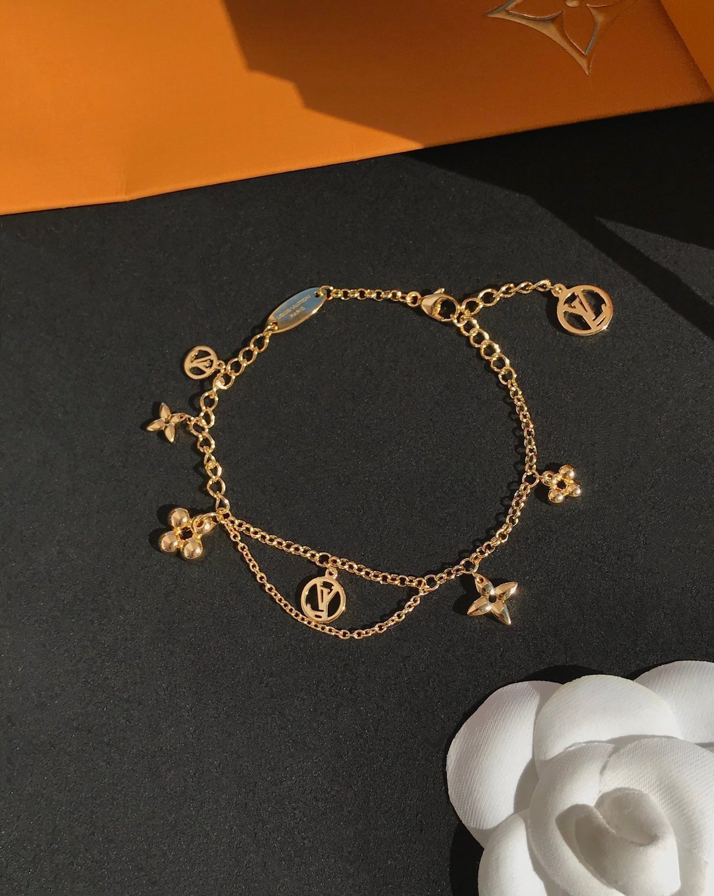 [Agudo Jewelry]LV BLOOMING PINK GOLD MOP BRACELET