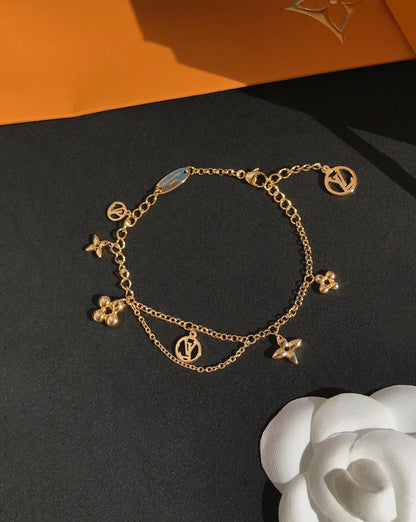 [Agudo Jewelry]LV BLOOMING PINK GOLD MOP BRACELET