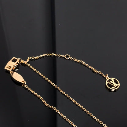 [Agudo Jewelry]LV COLOR BLOSSOM PINK MOP SUN GOLD NECKLACE