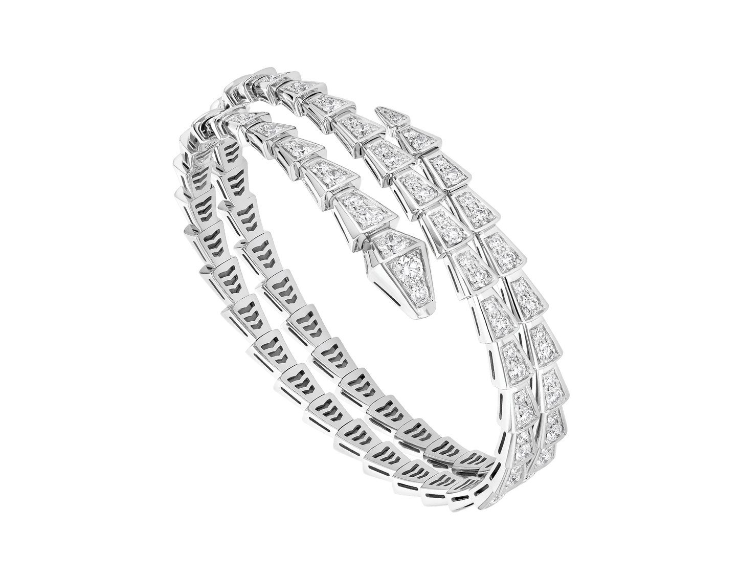 [Agudo Schmuck]SERPENTI ARMBAND SILBER DIAMANT DOPPELREIHIG