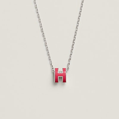 [Agudo Jewelry]H NECKLACE PINK