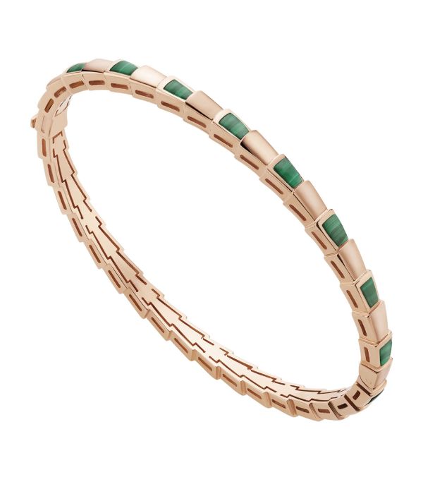 [Agudo Jewelry]SERPENTI BRACELET PINK GOLD MALACHITE