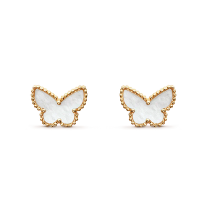 [Agudo Jewelry]SWEET BUTTERFLY MOP EARSTUDS