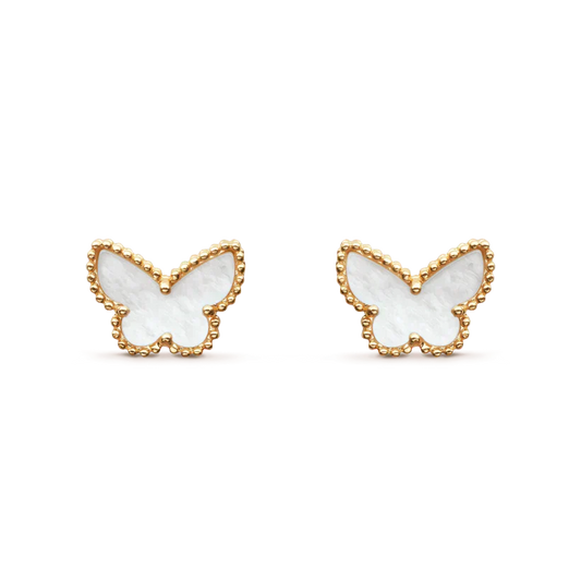 [Agudo Jewelry]SWEET BUTTERFLY MOP EARSTUDS