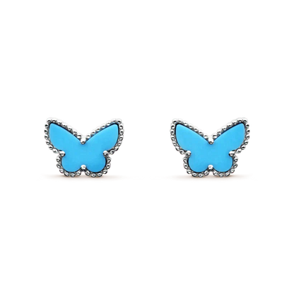 [Agudo Jewelry]BUTTERFLY TURQUOISE EARRINGS SILVER