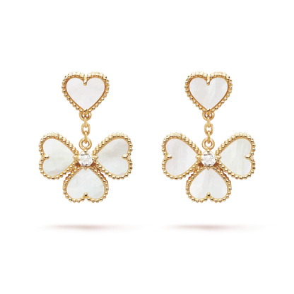 [Agudo Jewelry]CLOVER SWEET WHITE MOP EARRINGS