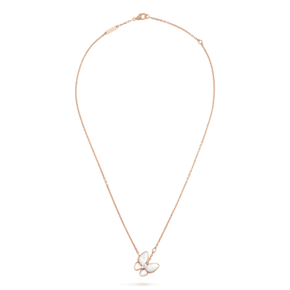 [Agudo Jewelry]BUTTERFLY MOP DIAMOND NECKLACE