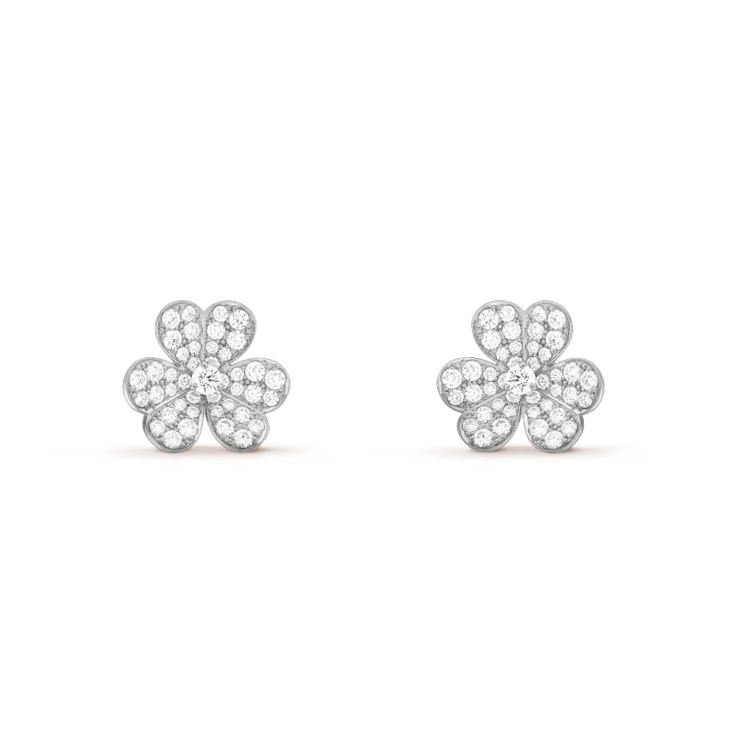 [Agudo Jewelry]CLOVER COMOS DIAMOND EARRINGS SILVER