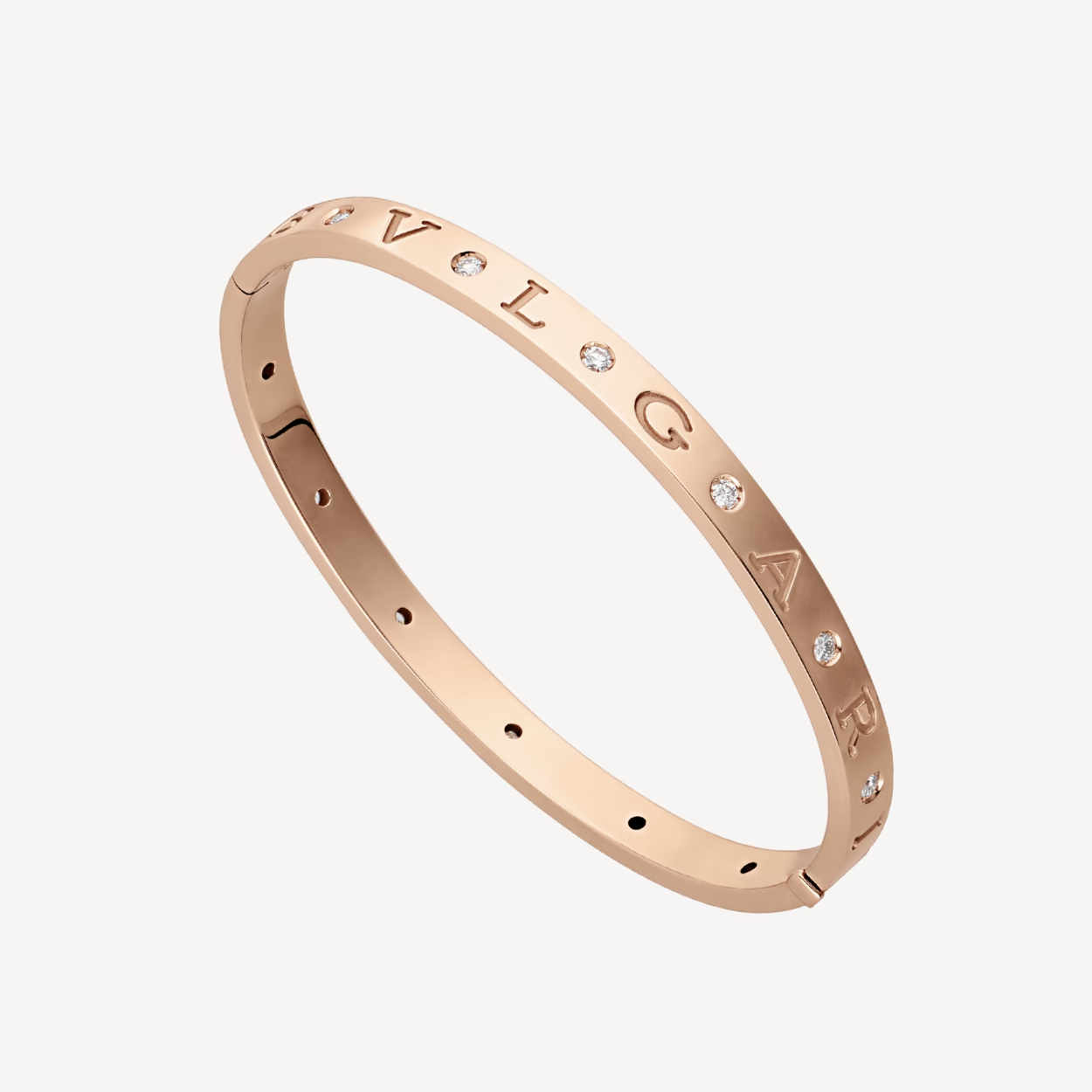 [Agudo Jewelry]ZERO 1 PINK GOLD 12 DIAMONDS BRACELET