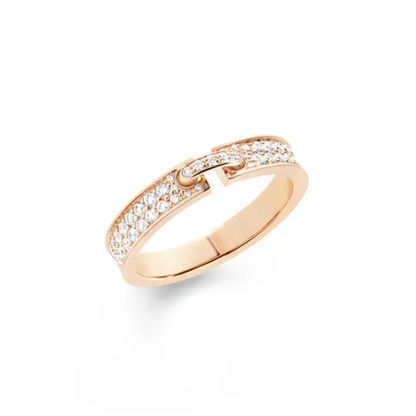 [Agudo Jewelry]ALLIANCE LIENS VIDENCE PAVED DIAMOND 4MM RING