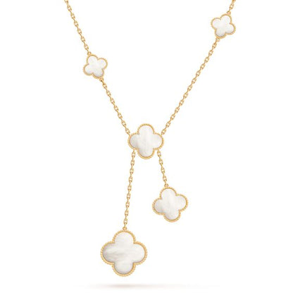 [Agudo Jewelry]CLOVER MOTHER OF PEARL NECKLACE 6 MOTIF