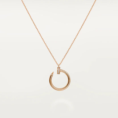 [Agudo Jewelry]JUSTE NECKLACE PINK GOLD