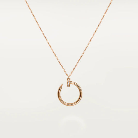 [Agudo Jewelry]JUSTE NECKLACE PINK GOLD