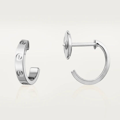 [Agudo Jewelry]LOVE EARRINGS 2.65MM SILVER