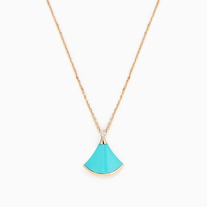 [Agudo Jewelry]DREAM NECKLACE TURQUOISE PINK GOLD