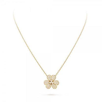 [Agudo Jewelry]FLOWER DIAMOND NECKLACE