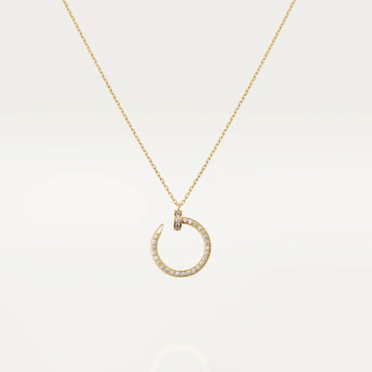 [Agudo Jewelry]JUSTE NECKLACE GOLD DIAMONDS