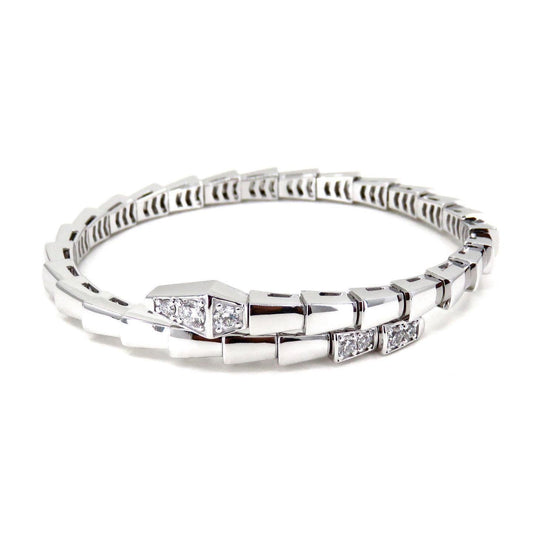 [Agudo Jewelry]SERPENTI BRACELET DIAMONDS SILVER