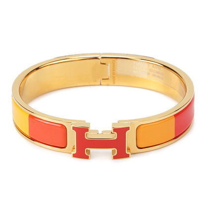 [Agudo Jewelry]H BRACELET ORANGE RAINBOW CERAMIC