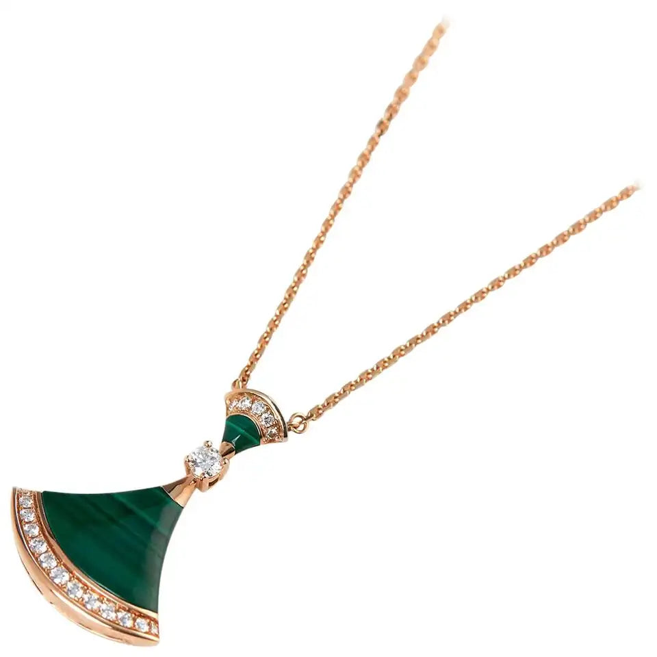 [Agudo Jewelry]DREAM NECKLACE MALACHITE DIAMOND