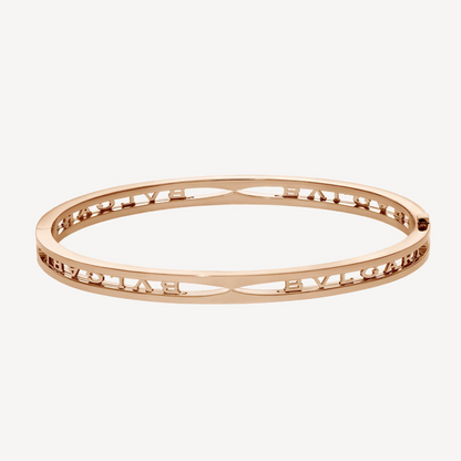 [Agudo Jewelry]ZERO 1 SPIRAL LOGO PINK GOLD BRACELET