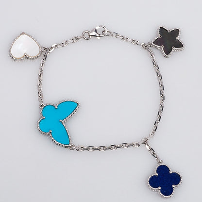 [Agudo Jewelry]LUCKY SPRING SILVER BRACELET 4 MOTIF