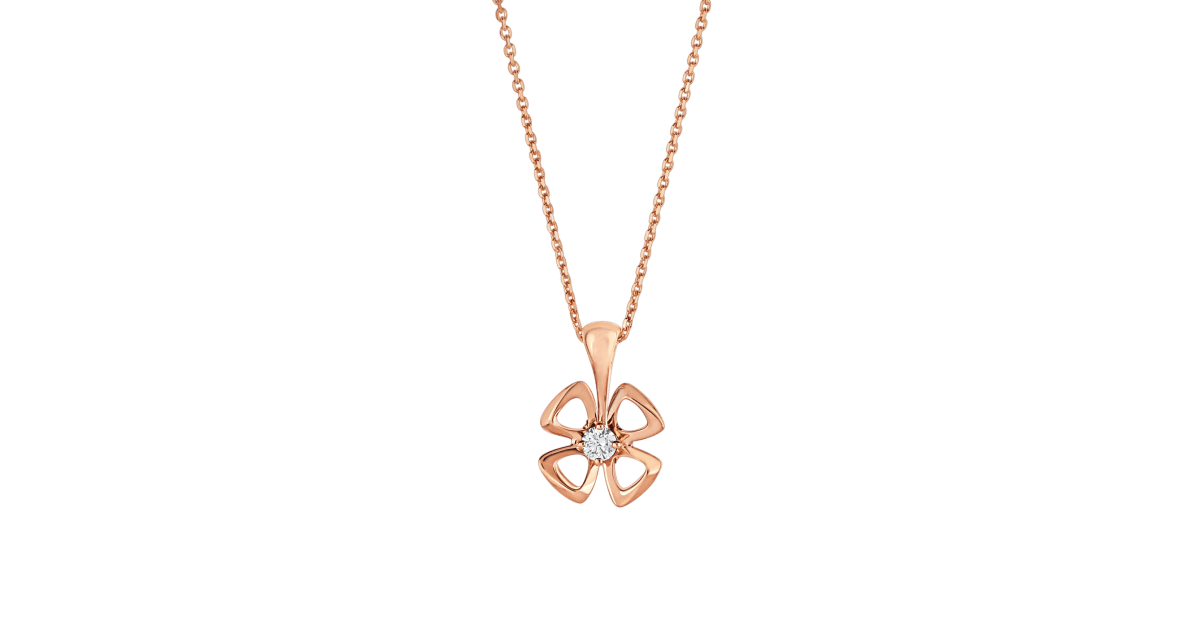 [Agudo Jewelry]FIOREVER NECKLACE DIAMOND CENTER