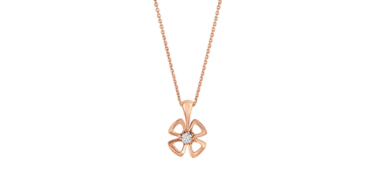 [Agudo Jewelry]FIOREVER NECKLACE DIAMOND CENTER