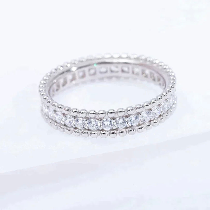 [Agudo  Jewelry]PERLEE DIAMOND SILVER RING