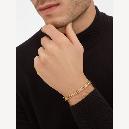 [Agudo Jewelry]ZERO 1 SPIRAL AND PAVED DIAMOND GOLD BRACELET