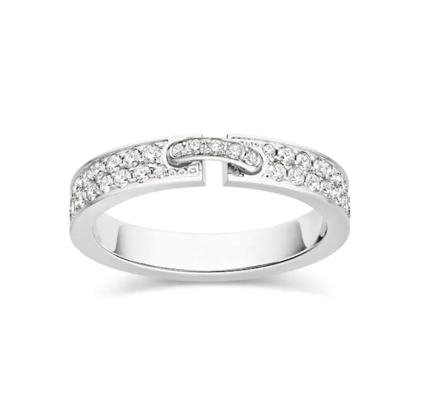 [Agudo Jewelry]ALLIANCE LIENS VIDENCE PAVED DIAMOND 4MM RING