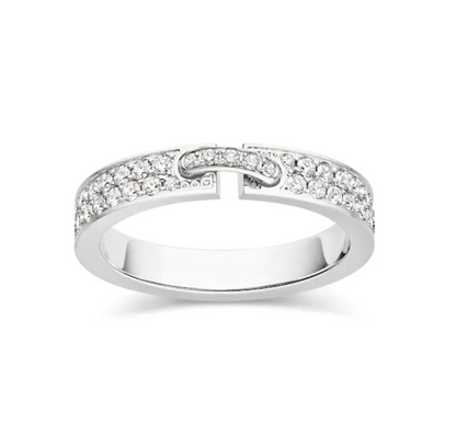 [Agudo Jewelry]ALLIANCE LIENS VIDENCE PAVED DIAMOND 4MM RING