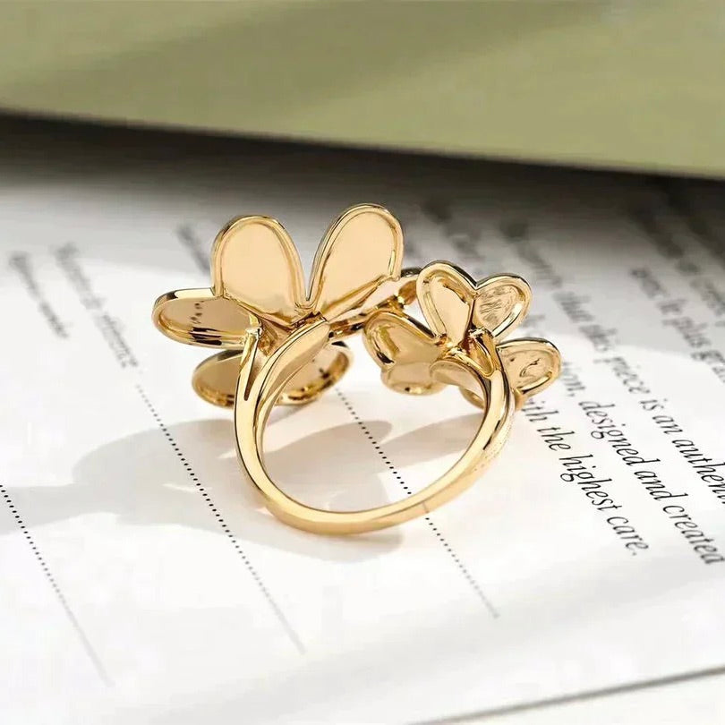 [Agudo  Jewelry]CLOVER COMOS GOLD DIAMOND RING