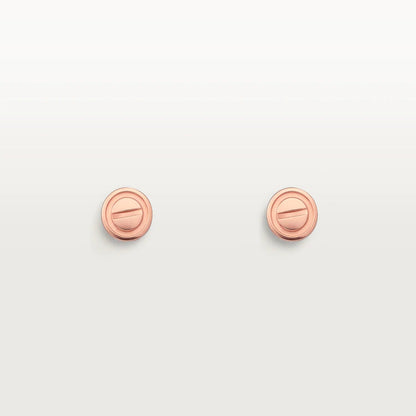 [Agudo Jewelry]LOVE EARRINGS PINK GOLD 10MM