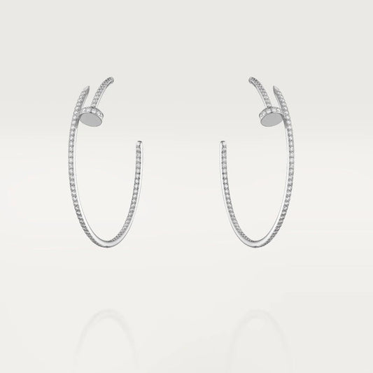 [Agudo Jewelry]JUSTE EARRINGS FULL DIAMONDS 1.8MM