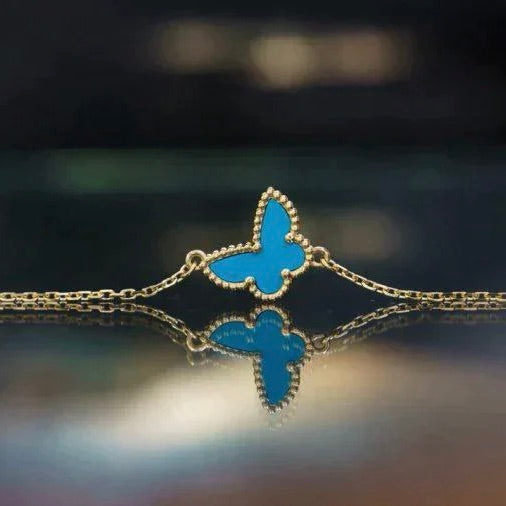 [Agudo Jewelry]BUTTERFLY TURQUOISE BUTTERFLY BRACELET