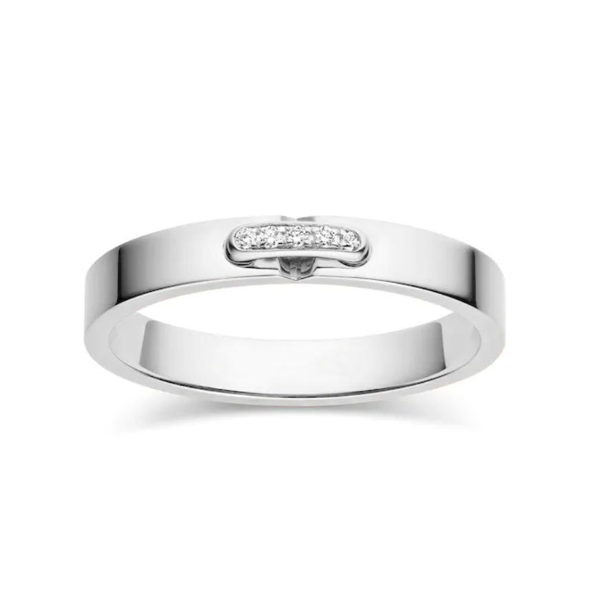 [Agudo Jewelry]ALLIANCE LIENS VIDENCE DIAMOND 3MM RING