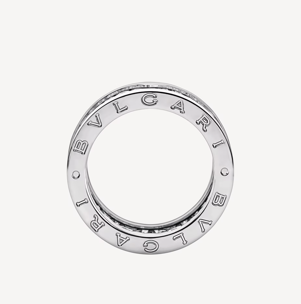 [Agudo  Jewelry]ZERO 1 WITH PAVED DIAMONDS ON THE SPIRAL RING