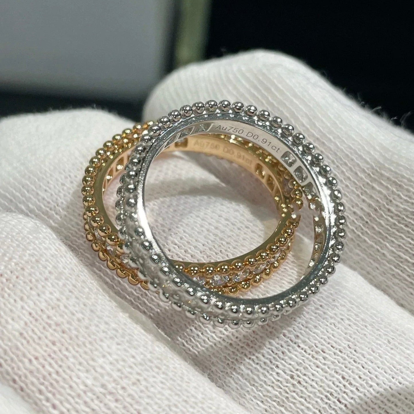 [Agudo  Jewelry]PERLEE DIAMOND ROSE GOLD RING