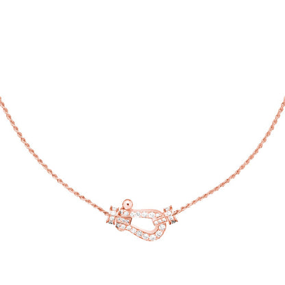 [Agudo Jewelry]FORCE 10 PINK GOLD DIAMOND NECKLACE