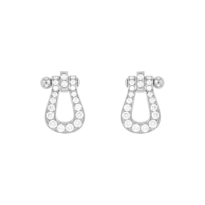 [Agudo Jewelry]FORCE 10 FULL DIAMOND STUD EARRINGS MINI MODEL