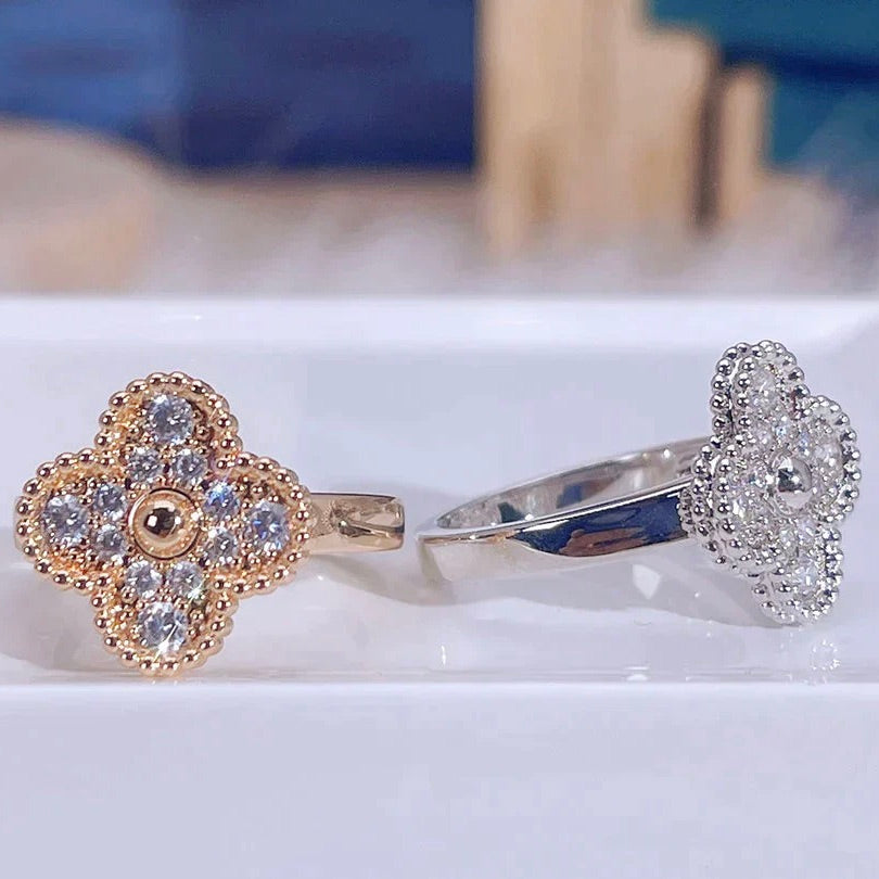 [Agudo  Jewelry]CLOVER DIAMOND RING