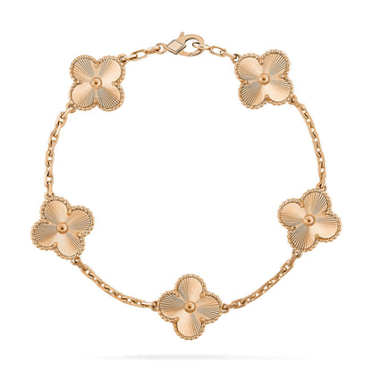 [Agudo Jewelry]CLOVER 5 FLOWERS LASER BRACELET