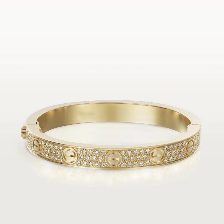 [Agudo Jewelry]LOVE BRACELET 6.1MM DIAMOND-PAVED