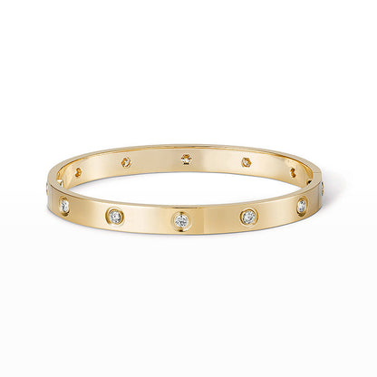 [Agudo Jewelry]LOVE BRACELET 6.1MM 10 DIAMONDS